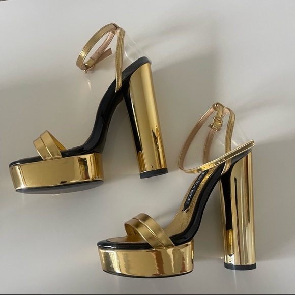 Jessica Rich / Platforms / Golden / 37 US / New with box / Perfect Condition - Picture 3 of 8